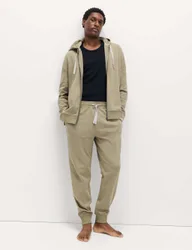 Cotton Rich Zip Up Hoodie Neutral male