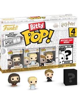 Bitty POP! Harry Potter and the Goblet of Fire: Rubeus Hagrid (Yule Ball), Fleur Delacour (Yule Ball) & Cedric Diggory (Yule Ball) 4-Pack - Funko - FashionsVida