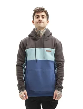 Sweat à Capuche Bronx Charcoal / Acqua / Blue XL Homme - Hydroponic - FashionsVida