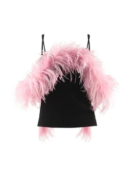 The Attico Top Mujer Negro 34 Mujer - The Attico - FashionsVida