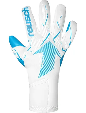Gants De Gardien De But Fastgrip Aqua White / Aqua Blue 8.5 unisex - Reusch - FashionsVida