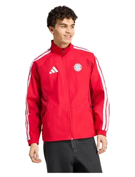 Sweat-shirt à Zip Fc Bayern Munich Home Anthem Better Scarlet / Team Victory Red L - Adidas - FashionsVida