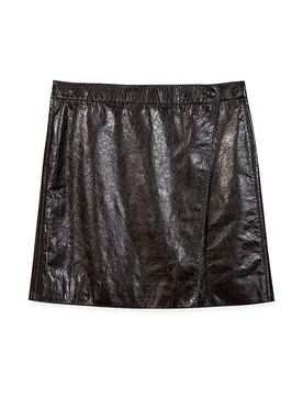 Jupe en cuir marron 40 - Luisa Cerano - FashionsVida