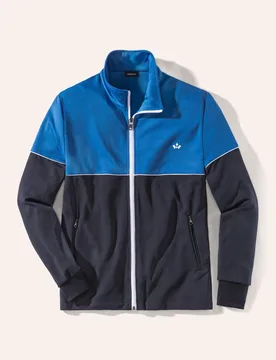 Extraglatt Freizeitjacke, untersetzte Größen, Farbe Blau, 26, plattiert gearbeitet bügelfrei Herren - Walbusch - FashionsVida