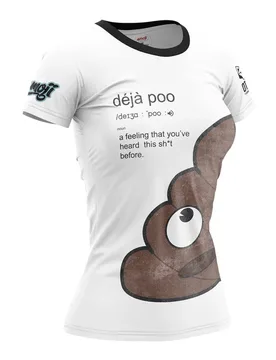 Emoji Déjà Poo Short Sleeve T-shirt Multicolour M Women - OTSO - FashionsVida