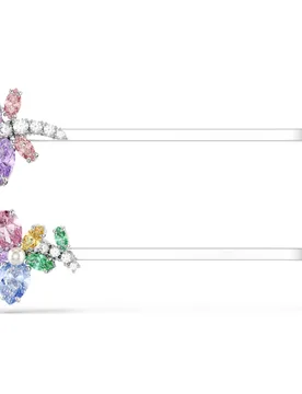 Forcina Ariana Grande x , Taglio misto, Libellula, fiore, Multicolore, Placcato rodio OS - Swarovski - FashionsVida