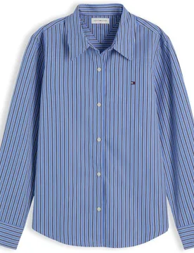 Camisa de mujer de manga larga de rayas - Tommy Hilfiger - FashionsVida