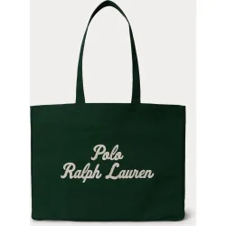 Bolso tote de hombre de loneta con bordado