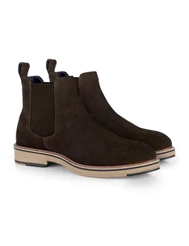 Sweeney Mens Leather Casual Slip On Dealer Boots - Catesby England - FashionsVida