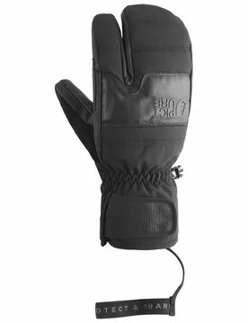 Moufles de ski imper-respirants - Sparks Lobster Mitts Black en Cuir - Taille 10 - Noir - Picture Organic Clothing - FashionsVida