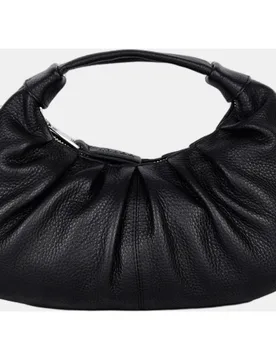 Bolso de mano con piel fruncida y tira para cruzar modelo Dandy Draped de Bags - Núnoo - FashionsVida