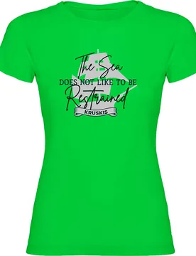 Restrained Short Sleeve T-shirt Light Green S Women - Kruskis - FashionsVida