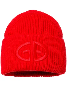 Wollmütze mit Umschlag Valerie Flame für Damen aus Wolle Rot - Goldbergh - FashionsVida