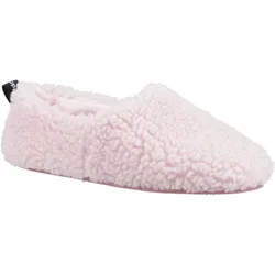 Emily Faux Fur Womens Blush Slippers - Pink - Size Uk 3