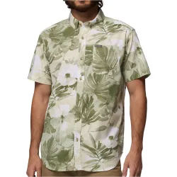 Rapid rivers camisa montaña manga corta hombre Verde (M)