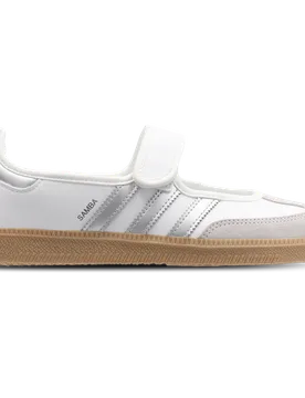 Samba Women's Sneakers - White - Size 5 - Leather - White - Size: 5 - Adidas - FashionsVida