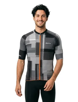 Maglia A Maniche Corte Karma Kinetic White - Santini - FashionsVida