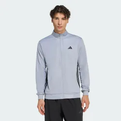 GIACCA DA ALLENAMENTO ESSENTIALS ALL-SET 3 STRIPES KNIT S Halo Silver / Black
