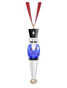 Holiday Cheers Decorazione Schiaccianoci, Blu OS - Swarovski - FashionsVida