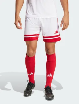 Squadra 25 Pantaloni Corti S White / Team Power Red 2 - Adidas - FashionsVida