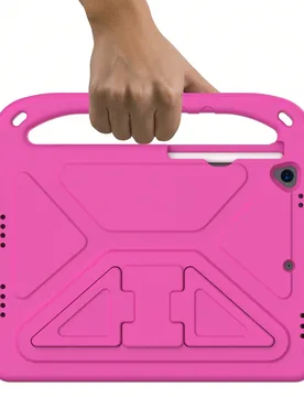 Pieza Funda protectora de EVA a prueba de golpes y con soporte de mano compatible con iPad Infinix, disponible en negro y rosa, adecuada para Honor Pa - Shein - FashionsVida