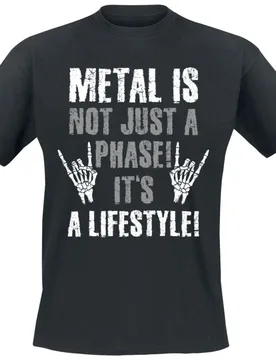 T-Shirt - Not A Phase - L - für Männer - Größe L - schwarz - Männer - male - Sprüche - FashionsVida