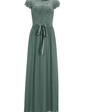 Abendkleid aus Chiffon mit paillett female - 42 - FashionsVida
