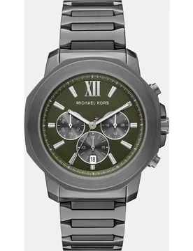 Reloj de hombre prescott de de acero inoxidable con cronógrafo - Michael Kors - FashionsVida