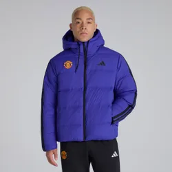 Manchester United x Essentials 3-Stripes CLIMAWARM Puffer Jacket Blue S