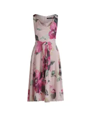 Robe de cocktail rose 38