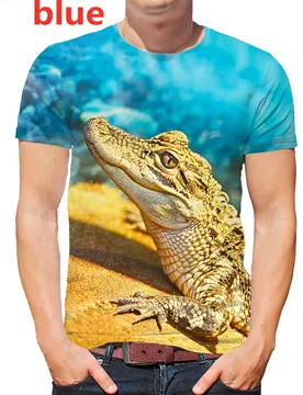 Summer Sea Animals Crocodile 3D Printed Fish T-Shirt Top Hipster Tee Shirts Men Short Sleeve Tops - Aliexpress - FashionsVida