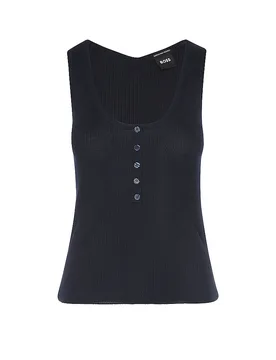 Boss Top FAFFLESIA blu S - BOSS - FashionsVida