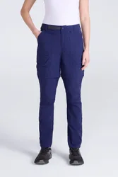 Trail Flex Womens Zip-Off Pants - Navy - Navy - Size: 14