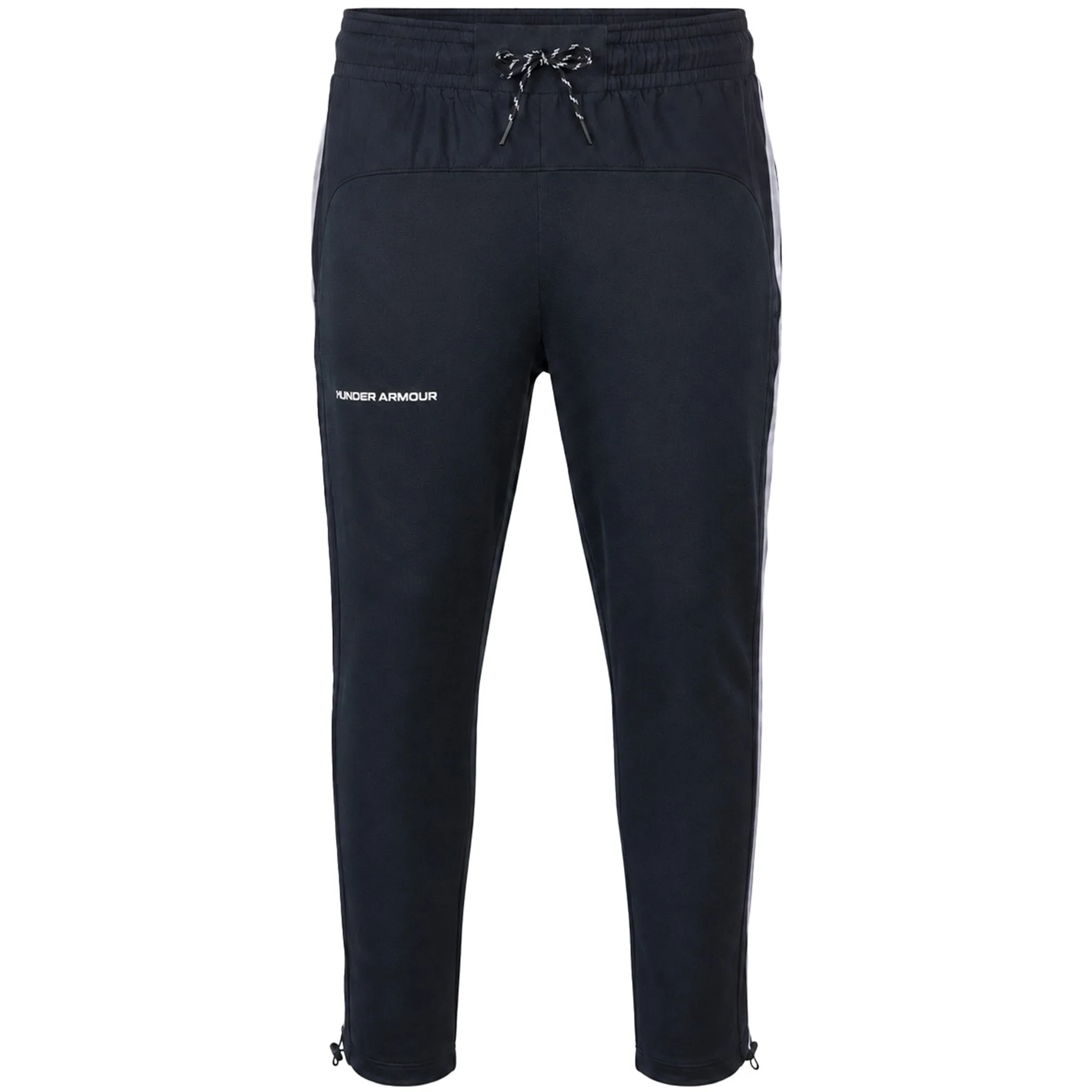 Rival Terry Amp Mens Black Track Pants - Size Small - Under armour - FashionsVida