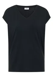 EOS_Solid V-neck Shape Shirt female