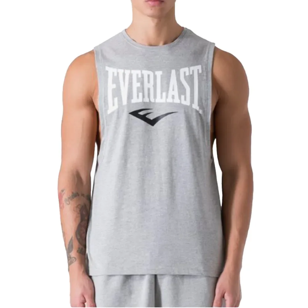 T-shirt Sans Manches Logo Grey Melange M - Everlast - FashionsVida