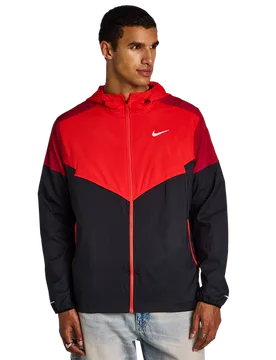 Windrunner Men Track Tops - Black - Size XL - Poly Woven - Black - Size: Extra Large - Nike - FashionsVida