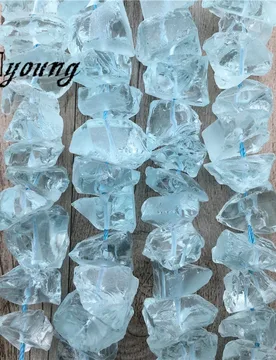 Raw Natural Blue Opal Nugget Beads,Gems Stone Blue Clear Crystal Quartz Druzy Beads For DIY Jewelry MY1962 - Aliexpress - FashionsVida