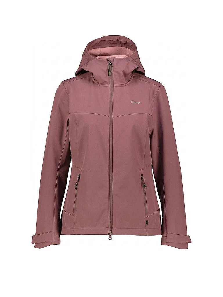 Giacca Softshell da Donna Bordeaux Hoodie rosso scuro 46 - Meru - FashionsVida