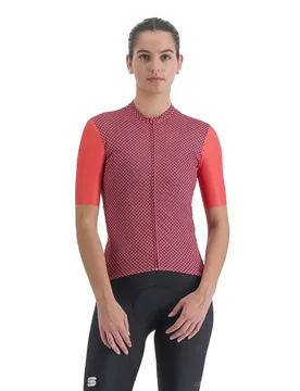 Maglia A Maniche Corte Checkmate Pompelmo / Mulled / Grape - Sportful - FashionsVida