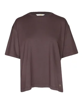 Camiseta de yoga Chandra para mujer marrón L - Spirit Of Om - FashionsVida