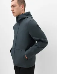 Lightweight Hooded Waterproof Jacket Dark Slate male