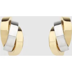 Pendientes de cierre omega de bicolor