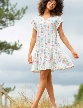 Womens Bookham 100% Cotton Slub Jersey Dress - - Size: 14 - Kite Clothing - FashionsVida