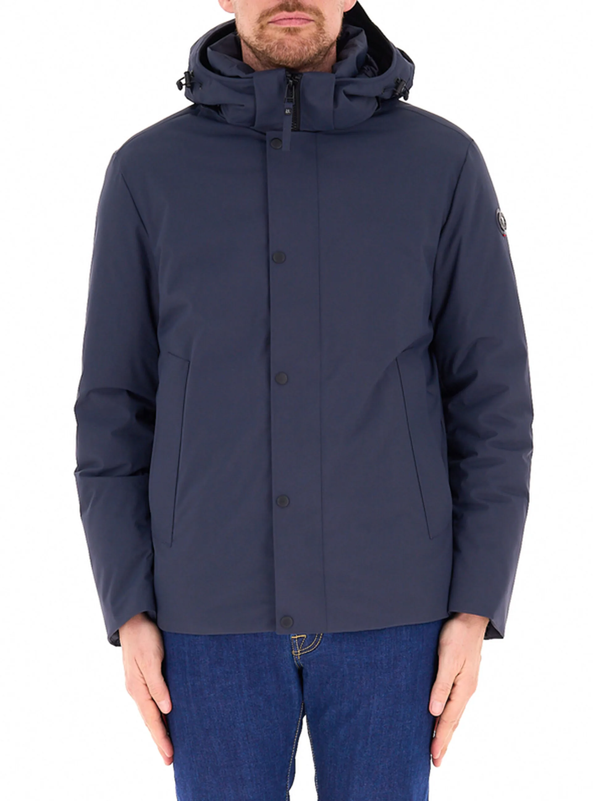 Giubbotto con cappuccio BLU NOTTE 48 - CAPE HORN - FashionsVida