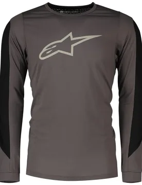 Maglia A Maniche Lunghe A-dura Dri Astar Dark Heather Gray - Alpinestars - FashionsVida
