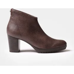 Botines de mujer de tacón de piel