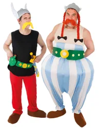 Asterix und Obelix-Paarkostüm für Herren Faschingskostüm bunt - male