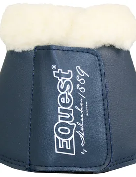 Hufglocken Soft mit Fell, navy S - Equest - FashionsVida