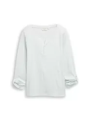 XL T-shirt stripe henley female